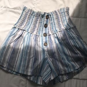 Blue shorts striped